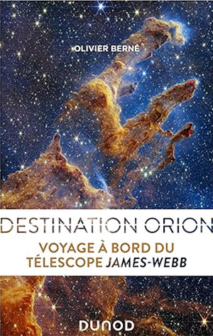  Le télescope spatial James-Webb est la mission spatiale la plus chère et la plus complexe jamais conçue par l’humanité. Son ambition est à la hauteur de cette démesure puisqu’il nous a révélé, depuis son lance-ment en 2021, les images parmi les plus précises et les plus lointaines de l’Univers. Spécialiste de la nébuleuse d’Orion, Olivier Berné a mené l’un des tous premiers programmes scientifiques avec ce télescope : l’observation de cette splendide pouponnière gorgée d’étoiles en formation, où se jouent les grands mystères de l’origine des astres, des planètes et de la vie. Au fil des mois, il partage avec nous les surprises, les joies, les craintes et les découvertes de cette aventure hors norme, tant sur le plan scientifique qu’humain.
