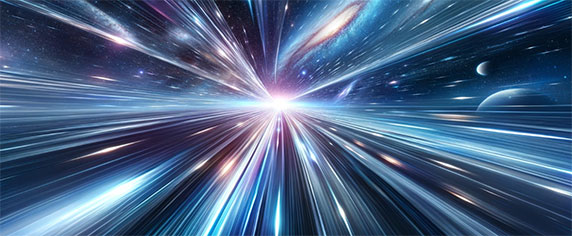 La vitesse de la lumière dans le vide, environ 299,792 kilomètres par seconde, est considérée comme une limite fondamentale dans l'univers selon la théorie de la relativité restreinte d'Albert Einstein. Selon cette dernière, aucune information ou objet ne peut se déplacer plus vite que la lumière dans le vide. Plusieurs raisons sous-tendent cette affirmation :