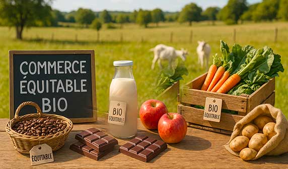 Dans un contexte mondial marqué par la montée en puissance des enjeux écologiques et sociaux, le commerce équitable bio se présente comme une réponse concrète aux défis du développement durable. Imaginé pour concilier la protection de l’environnement avec l’équité sociale, ce modèle économique vise à promouvoir une agriculture respectueuse de la nature tout en valorisant le travail des petits producteurs. À travers une approche holistique, il s’inscrit dans une dynamique globale où la qualité du produit et le bien-être humain sont indissociables. Essayons ici de montrer les principes qui régissent le commerce équitable bio, d’illustrer sa contribution au développement durable, d’analyser ses impacts sociaux et environnementaux, puis d’explorer les perspectives d’avenir auxquelles il doit faire face.