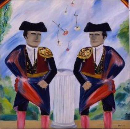 Eduardo Arroyo - Double portrait de Bocanegra ou le jeu des 7 erreurs, 1964