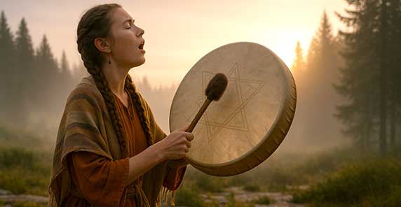 Depuis la nuit des temps, le battement du tambour chamanique accompagne les initiations et les guérisons spirituelles, ouvrant un espace sacré où se rencontrent l’âme et le corps. Véritable pont entre le visible et l’invisible, cet instrument ancestral résonne comme un appel à l’exploration intérieure, invitant chacun à renouer avec ses racines profondes. À travers la fabrication soignée de ces tambours, les stages chamaniques, un séjour en Mongolie et même la pratique symbolique de la marche sur le feu, se dessine un chemin de transformation unique, tissé de rituels et de partages.