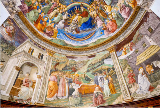 Le peintre italien Fra Filippo Lippi (1406-1469) est considéré comme l'un des grands maîtres de la peinture italienne. Né à Florence, il se forme dans l'atelier de Masaccio, développant un style influencé par la nouvelle perspective et le réalisme de son mentor.