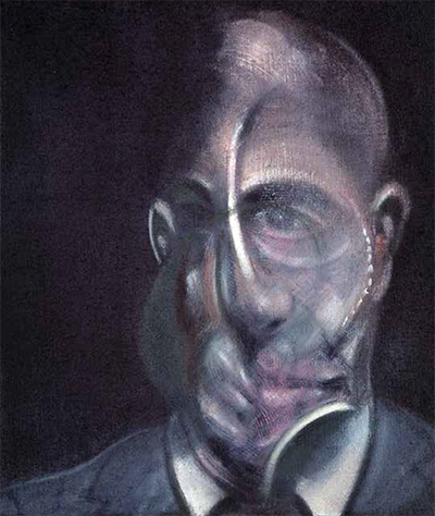 Francis Bacon Portrait de Michel Leiris (Portrait of Michel Leiris), 1976 Huile sur toile 34 x 29 cm