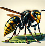 Le frelon asiatique (Vespa velutina) représente une menace sérieuse pour les ruches d'abeilles.