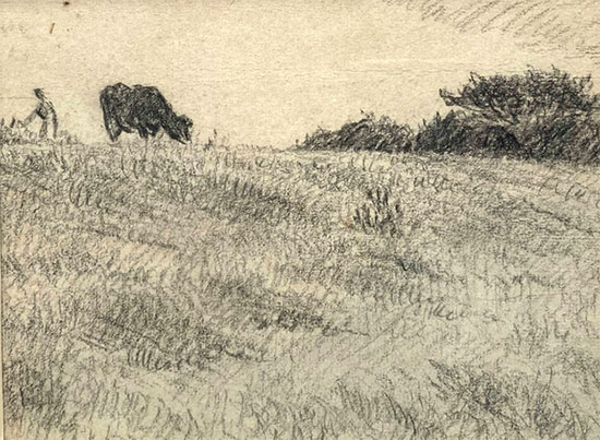 Jean-François Millet, né le 4 octobre 1814 à Gruchy en Normandie, et décédé le 20 janvier 1875 à Barbizon, est l'un des peintres les plus influents du mouvement réaliste du XIXe siècle en France. Sa vision artistique unique, axée sur la représentation authentique de la vie rurale, a laissé une empreinte durable sur le monde de l'art.