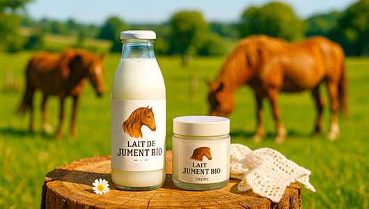 Le lait de jument bio suscite un regain d’intérêt auprès des adeptes de la santé naturelle et des soins de la peau, tant pour ses vertus dermatologiques que pour son usage en compléments alimentaires. Héritier d’une tradition ancestrale, ce lait se distingue par sa composition proche de celle du lait maternel et par ses bienfaits reconnus, tant sur l’épiderme que sur l’équilibre interne. Issu de juments élevées dans le respect du bien-être animal et nourries avec de l’herbe et du foin de qualité biologique, il s’inscrit pleinement dans une démarche écologique et éthique. À travers cet article, nous explorerons les atouts du lait de jument bio en cosmétiques, son impact sur le microbiote, ses qualités nutritionnelles, ainsi que les modalités d’utilisation recommandées pour profiter pleinement de ses potentiels
