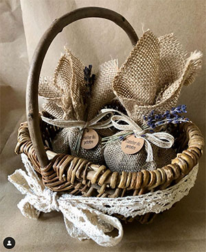 Basket of lavander by Johanne Spinella