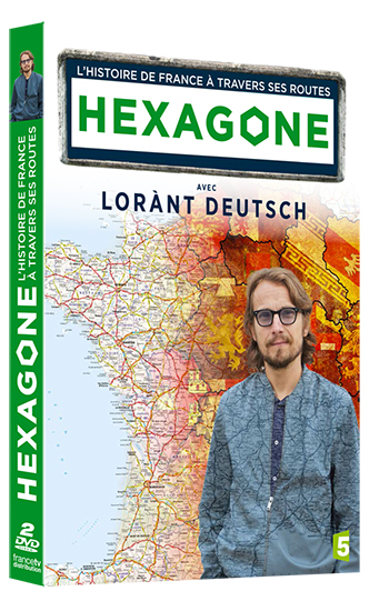 Hexagone est un voyage dans le temps, à travers plusieurs siècles d’histoire de France.  Un conte historique et moderne, raconté par Lorànt Deutsch, qui se promène avec jubilation sur les routes, et dans toutes les époques grâce à un dispositif technique original.