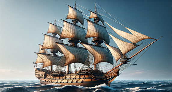 Le HMS Bounty est un célèbre navire britannique connu pour sa mutinerie en 1789. Construit en 1784 sous le nom de Bethia à Hull, en Angleterre, il fut acheté par la Royal Navy en 1787 pour une mission spécifique : transporter du painfruit de Tahiti vers les Antilles dans le but d'alimenter les esclaves travaillant dans les plantations de sucre.