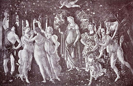 Sandro Botticelli, un artiste italien de la renaissance travaillera principalement à Florence au XVe siècle. Son oeuvre sera caractérisée par des peintures de sujets mythologiques, religieux et historiques.