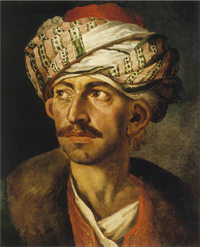 Théodore Géricault (Rouen, 1791 – Paris, 1824), Portrait d’homme en oriental, dit portrait de Mustapha, vers 1817-1819,